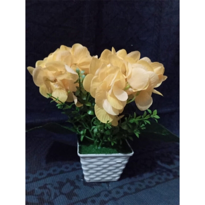 Picture of Artificial plant flower - Home Decoration Item-Light yellow