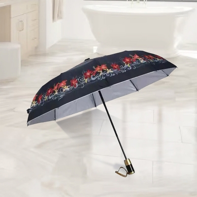 Picture of SANKAR'S world class auto open umbrella - 8 sticks-Multicolor-Int: One size