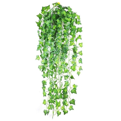 Picture of Artificial Silk Hanging Vine Ivy Plants - 7 feet-Green