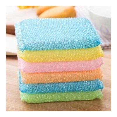Picture of Soft Sponge Dish Washer Pad  (8 pcs)- Multicolor-Not Specified