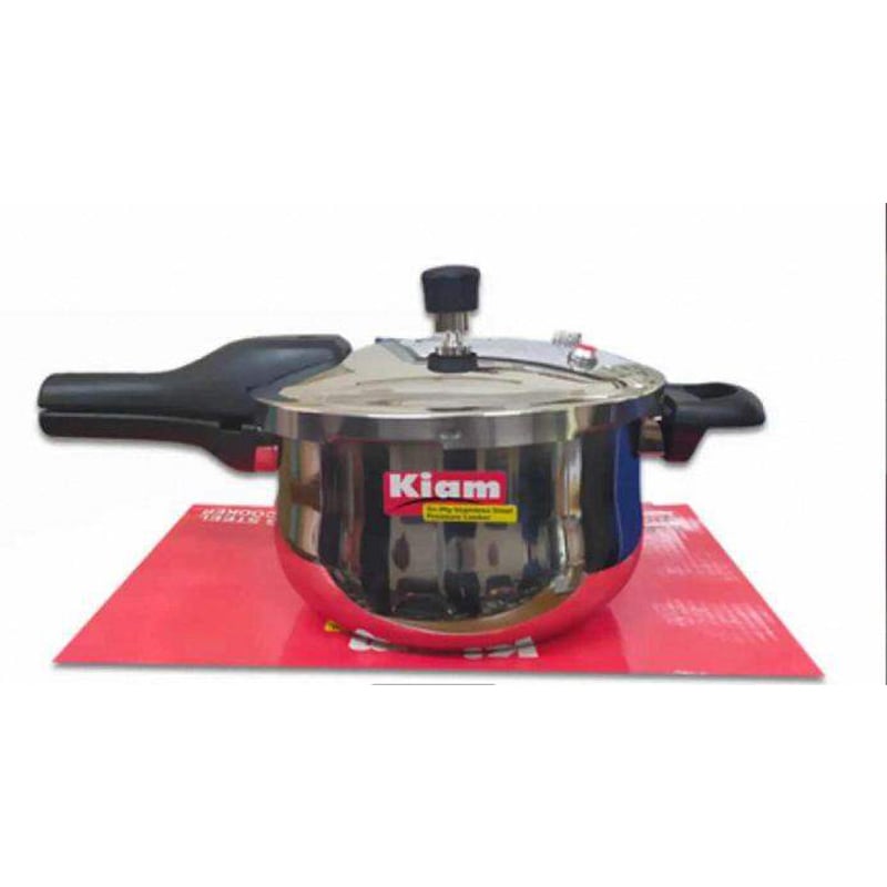 Picture of Kiam Stainless Steel Pressure Cooker 6.5 Ltr IB (induction bottom)-Multicolor