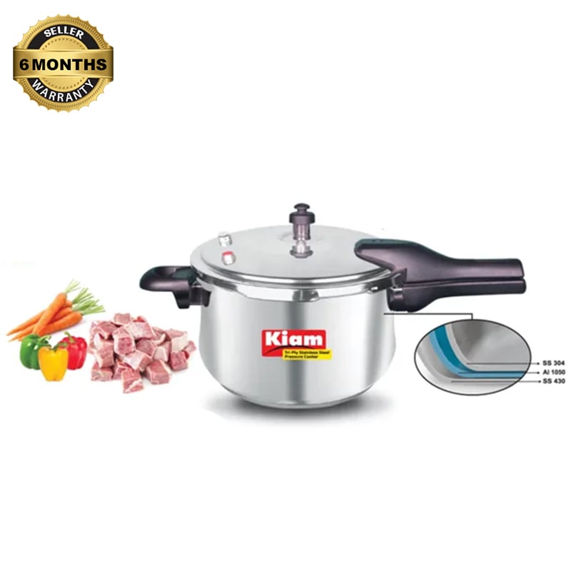 Picture of Kiam Stainless Steel Pressure Cooker 4.5 Ltr IB (induction bottom)-Multicolor
