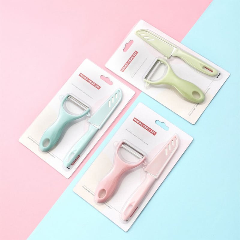 Picture of Portable Fruit And Vegetable Peeler Set &Knife Set-Multicolor