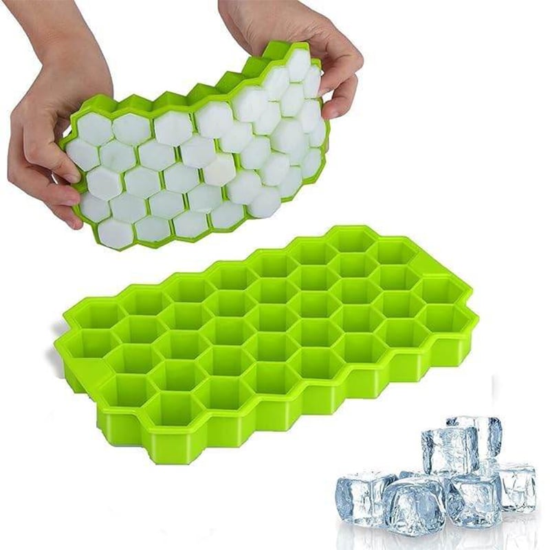 Picture of Silicone Ice Cube Tray 37 Cavity Ice-making Box-Multicolor