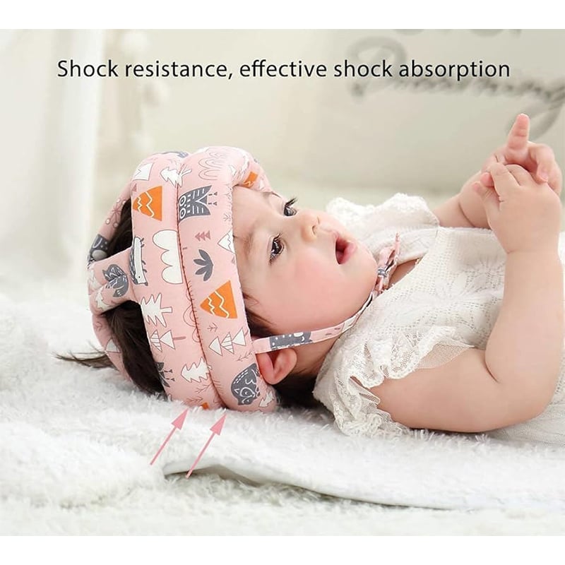 Picture of Baby Head Protector - Baby Helmet for Crawling Walking Running - No Bumps and Soft Cushion - Adjustable Protective Cap Infant Baby Safety Headguard - Toddler Helmets 6-12 Months 1-2 Years Old-Multicolor