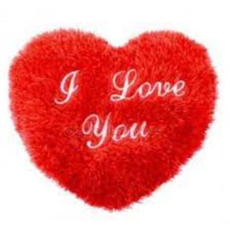 Picture of Valentine Heart Shape Pillow - Gift Box - gift box-Red
