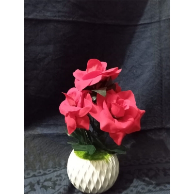 Picture of Artificial plant flower - Home Decoration Item-Red