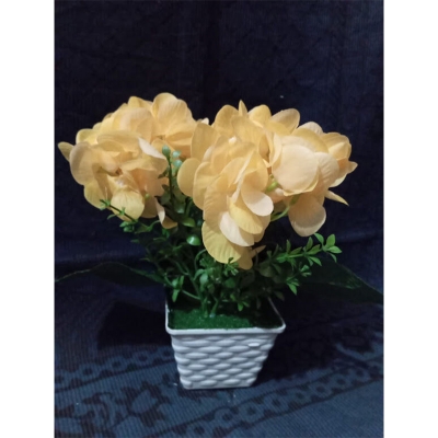 Picture of Artificial plant flower - Home Decoration Item-Light yellow