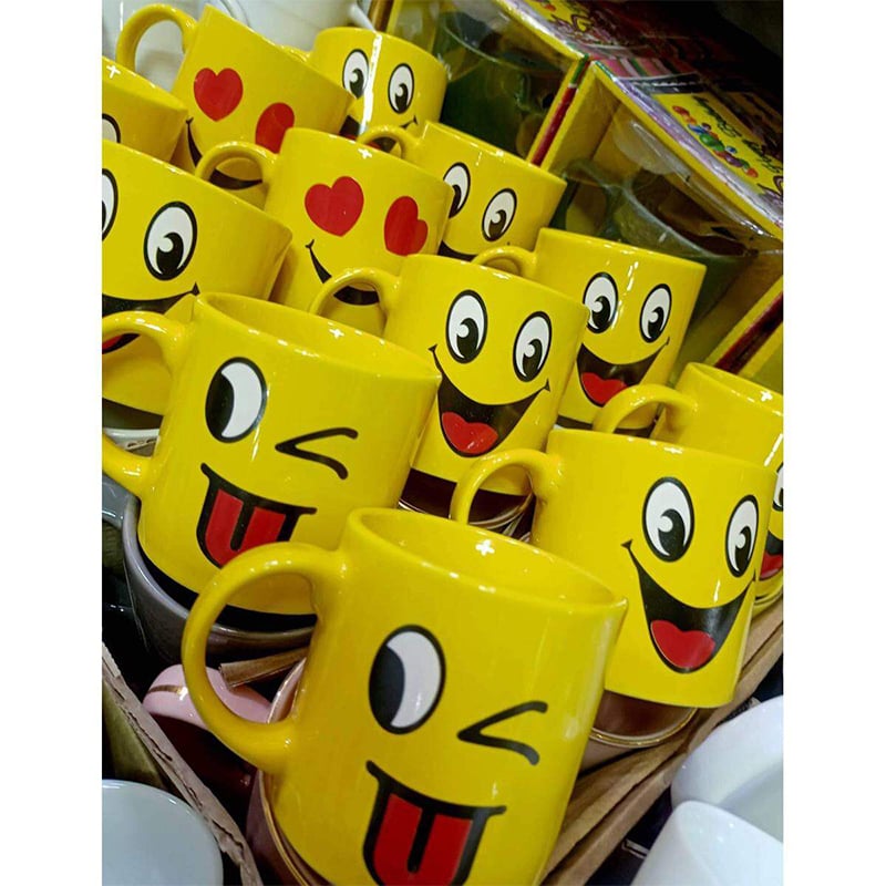 Picture of Emoji Ceramic Mug (Yellow) 1pcs-Yellow