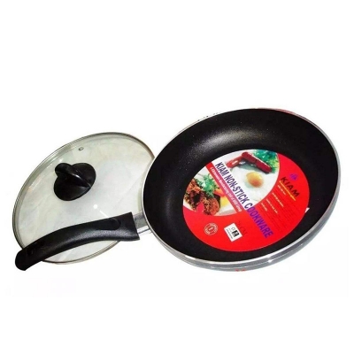Picture of Kiam Non-Stick Fry pan With Glass Lid - 20cm-Black