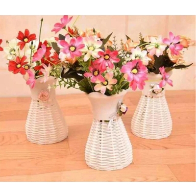 Picture of Flower Plastic Vase for Home Wedding Decoration - Excluding Flower-Multicolor