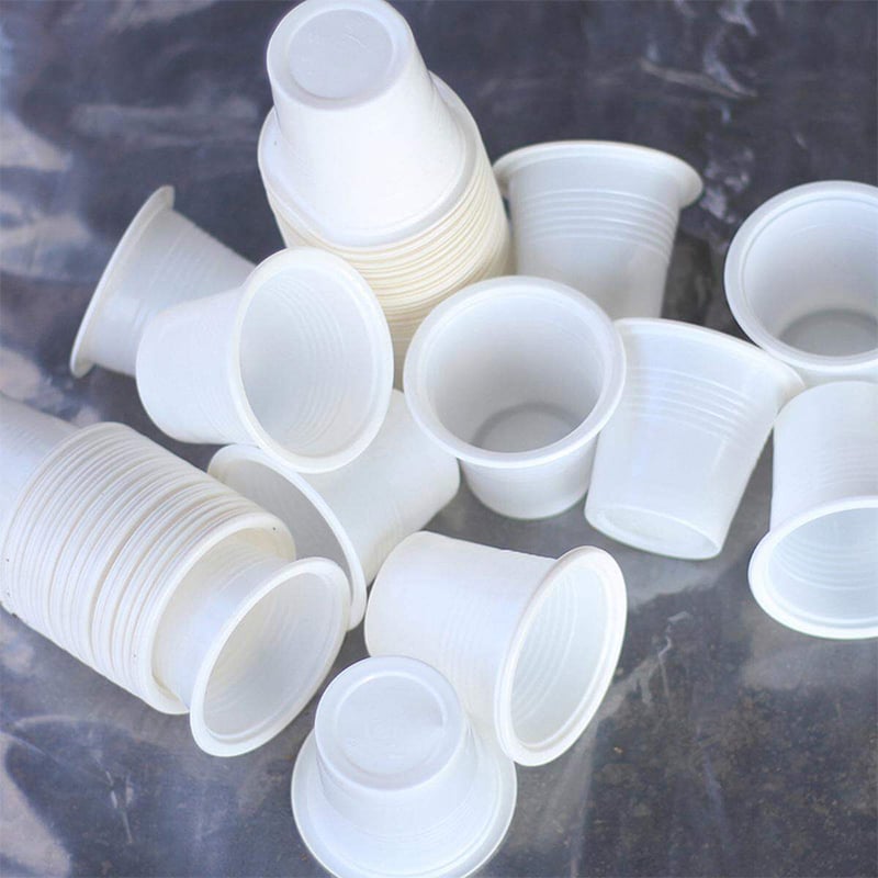 Picture of Tea Cup One Time  - Milk Color (100 ml) - 200 Pcs-White