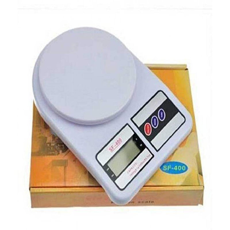 Picture of digital scale machine 10kg kitchen scale digital machine sf 400 Electronic Scale Digital LCD Weight Machine Measure Tools 1g-White
