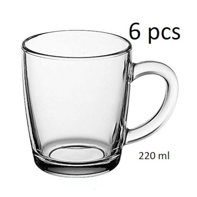 Picture of Clear Glass Tea/Coffee Mug - 6 Pieces-Neutral