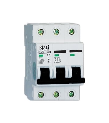 Bizli Circuit Breaker 3P 10A C 6KA at Best Price In Bangladesh