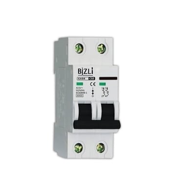 Bizli Circuit Breaker 2P 63A C 6KA at Best Price In Bangladesh