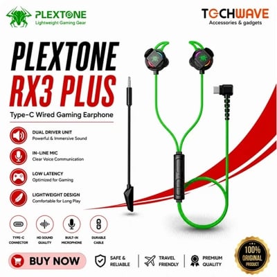 Picture of Plextone RX3 PLUS Type-C Wired Gaming Earphone