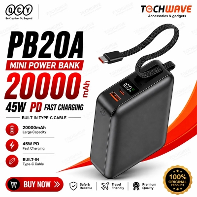 Picture of QCY PB20A 45W PD Fast Charge Power Bank - 20000mAh