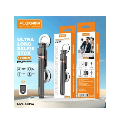 Picture of Plokama K9 Pro Double LED Selfie Stick Tripod