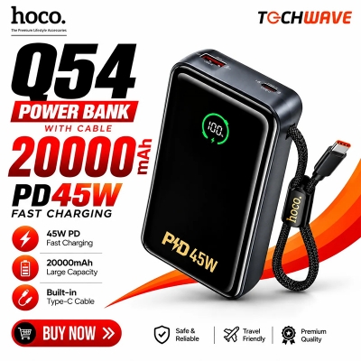 Picture of Hoco Q54 Shine PD45W Power Bank with Cable - 20000mAh