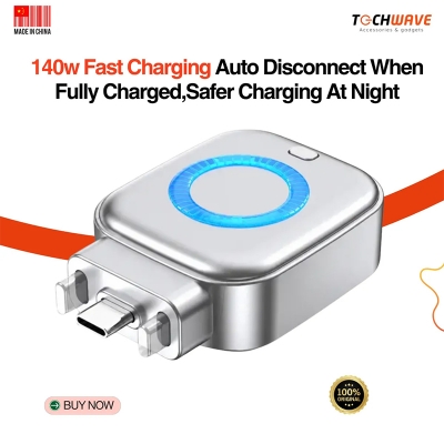 Picture of Ai Smart Cut Fast Charging Type C Adapter Auto Eject Charging Adapter Full Battery Auto Disconnect Auto-plucking Charger