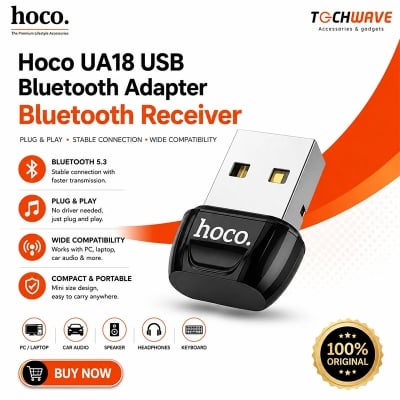 Picture of Hoco UA18 Bluetooth 5.0 USB Dongle Receiver