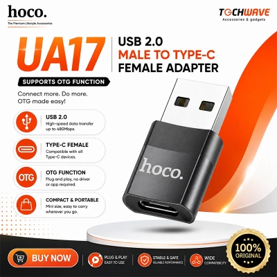 Picture of UA17 USB 2.0 male to Type-C female adapter supports OTG function