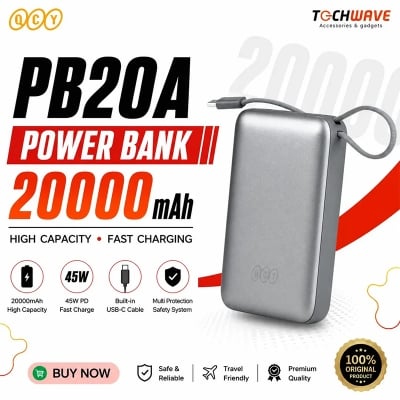 Picture of QCY PB20A 20000mAh 45W PD Fast Charging Mini Power bank