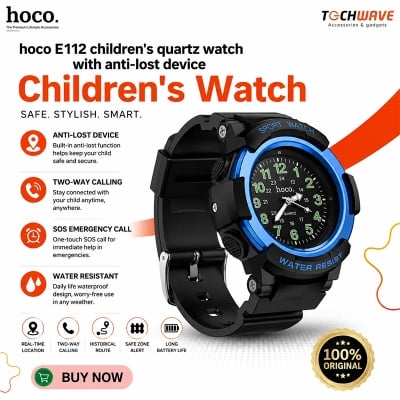 Picture of hoco E112 children's quartz watch with anti-lost device Apple Only