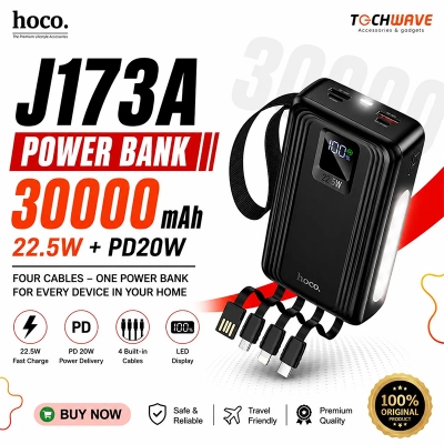 Picture of Hoco J173A 22.5W 30000mAh Power Bank with Four Cables