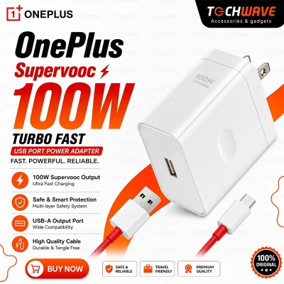 Picture of OnePlus Supervooc 100W Turbo Fast USB Port Power Adapter