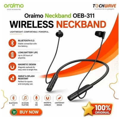 Picture of Oraimo OEB-311 Necklace Lite ENC with Vibration Wireless Neckband
