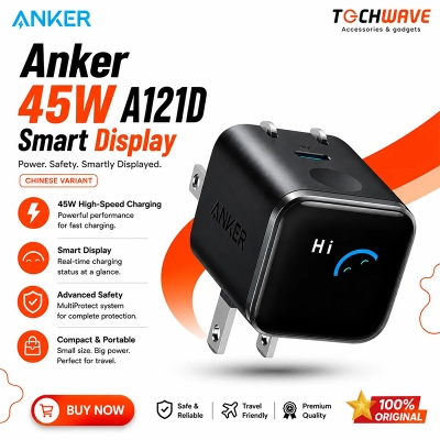 Picture of Anker Nano A121D Smart Display GaN Fast Charger - 45W (Varient: China)