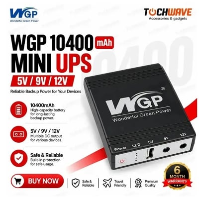 Picture of WGP Mini UPS 5V/9V/12V – 10400mAh