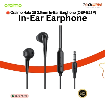 Picture of oraimo Halo 2S Half In-Ear Wired Headphones