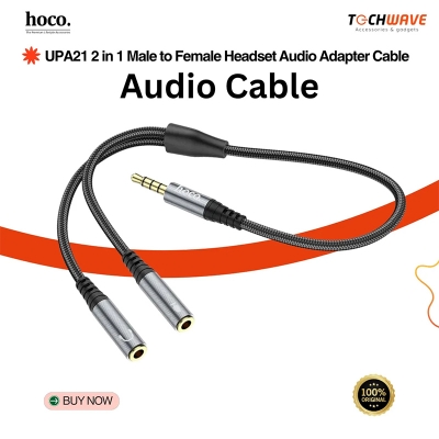 Picture of Hoco UPA21 One Female to Dual Male 3.5mm Splitter Audio Cable