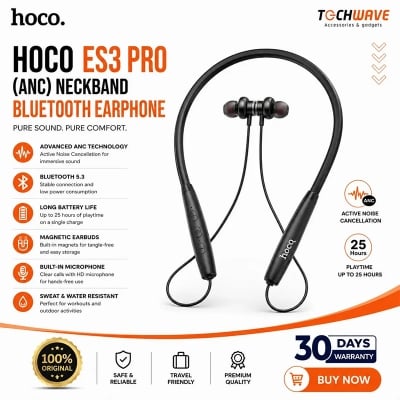 Picture of Hoco ES3 Pro (ANC) Neck Band Bluetooth Earphone