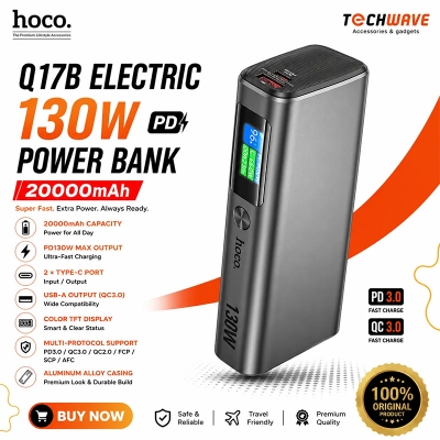 Picture of Hoco Q17B Electric 130W Power Bank (20000mah)