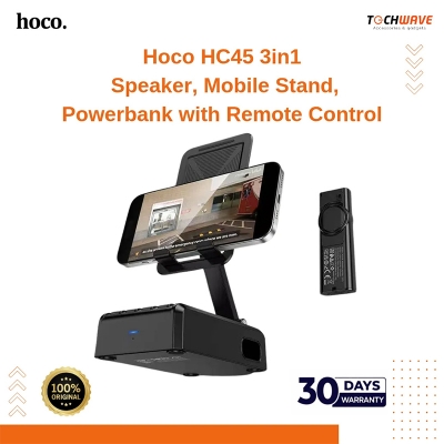 Picture of hoco HC45 Wave Multifunctional Phone Holder Bluetooth Speaker with Remote Control(Black)