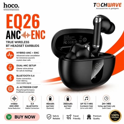 Picture of EQ26 ANC+ENC true wireless Bluetooth earphones