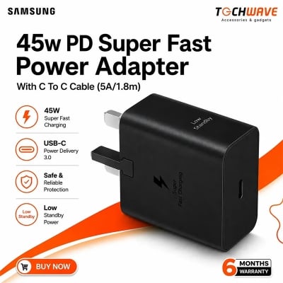 Picture of Samsung 45W Power Adapter With 1.8m/5A Cable