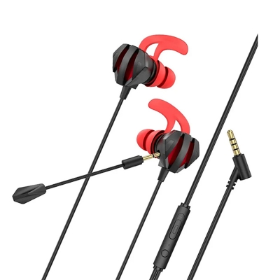 Picture of Hoco M105 Sharp Wired Gaming Earphones – 3.5mm AUX, Detachable HD Mic, 1.2m Cable