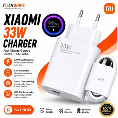 Picture of Mi 33W Quick Charge 3.0 Turbo Charger Adapter – USB to Type‑C