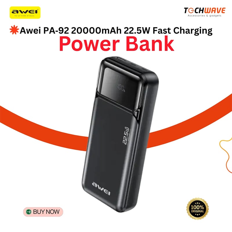 Picture of Awei PA92 20000mAh 22.5W Fast Charging Power Bank