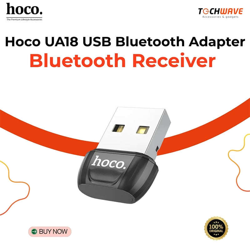 Picture of Hoco UA18 Bluetooth 5.0 USB Dongle Receiver