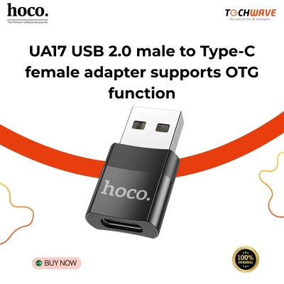 Picture of UA17 USB 2.0 male to Type-C female adapter supports OTG function