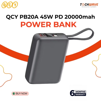 Picture of QCY PB20A 20000mAh 45W PD Fast Charging Mini Power bank