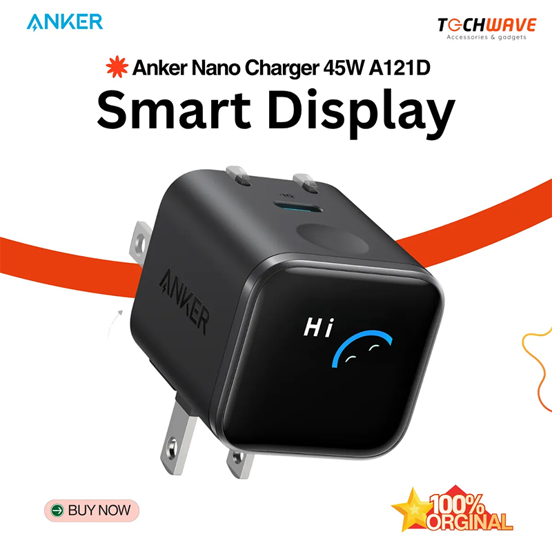 Picture of Anker Nano A121D Smart Display GaN Fast Charger - 45W (Varient: China)