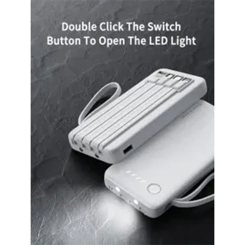 Picture of VEN-DENS 4 in 1 POWERBANK 10000MAH WITH CABLE BLACK VD-PB058