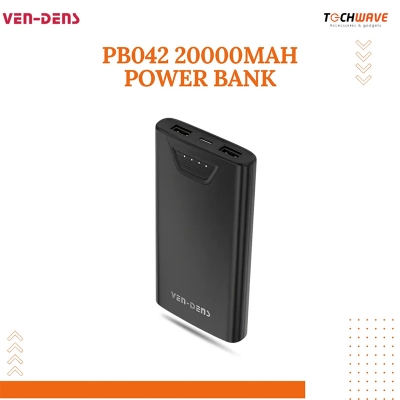 Picture of Ven-Dens VD-PB042 Power Bank 20000mAh – Dual Output, Fast Charge, Wide Compatibility